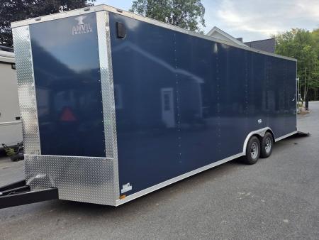 New 2026 Anvil 8.5x24 9990lb gvwr enclosed trailer with 7,6 interior rear ramp blue Car / Racing Trailer