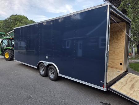 New 2026 Anvil 8.5x24 9990lb gvwr enclosed trailer with 7,6 interior rear ramp blue Car / Racing Trailer