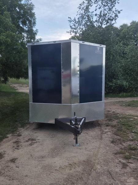 New 2026 Anvil 8.5x24 9990lb gvwr enclosed trailer with 7,6 interior rear ramp blue Car / Racing Trailer