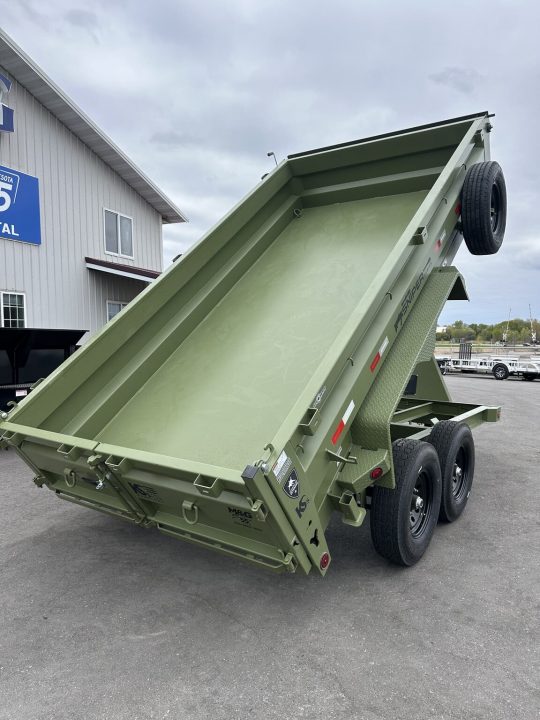 New DTB 83X14 14.9K DUMP TRAILER - SNIPER SERIES - MILITARY GREEN