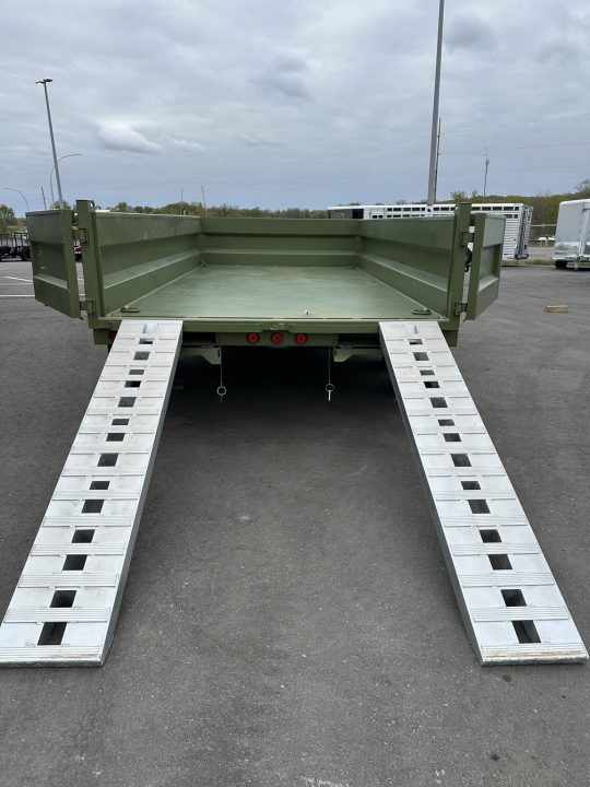 New DTB 83X14 14.9K DUMP TRAILER - SNIPER SERIES - MILITARY GREEN