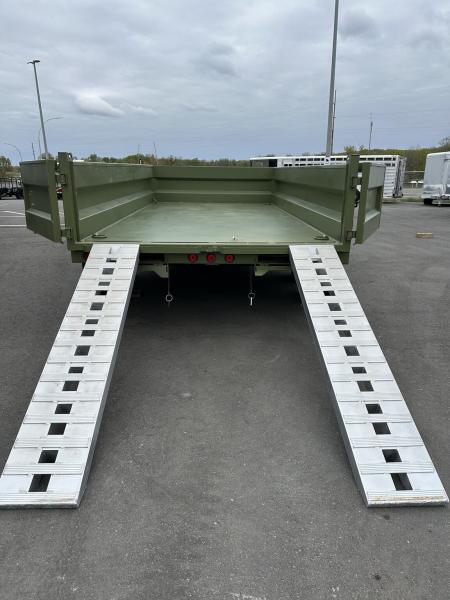 New DTB 83X14 14.9K DUMP TRAILER - SNIPER SERIES - MILITARY GREEN