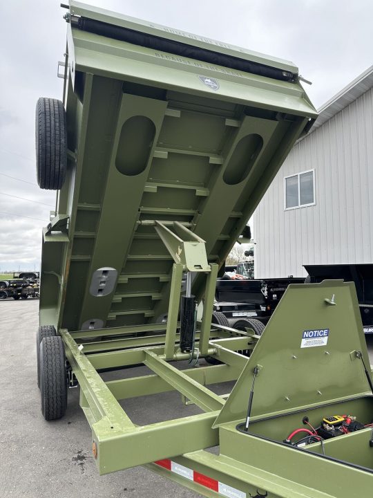 New DTB 83X14 14.9K DUMP TRAILER - SNIPER SERIES - MILITARY GREEN