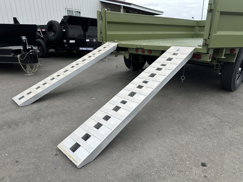 New DTB 83X14 14.9K DUMP TRAILER - SNIPER SERIES - MILITARY GREEN