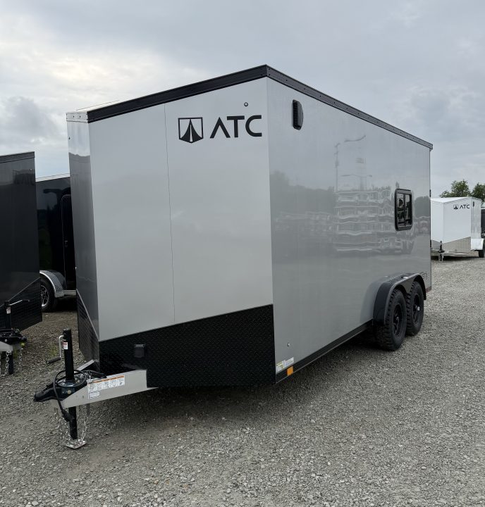 New 2027 ATC 7.5 x 16 Sto450 Adventure Package Aluminum Enclosed Cargo Trailer
