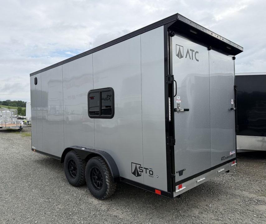 New 2027 ATC 7.5 x 16 Sto450 Adventure Package Aluminum Enclosed Cargo Trailer
