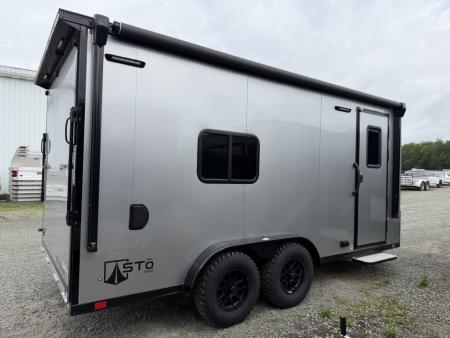 New 2027 ATC 7.5 x 16 Sto450 Adventure Package Aluminum Enclosed Cargo Trailer