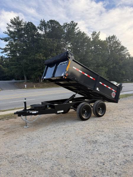 New 2027 HOMESTEADER 610MB SERIES/ 6X10 DUMP TRAILER / 5200# Electric Brake Axles / Curb Side Drop Side / Barn Door Rear Gates / Tarp
