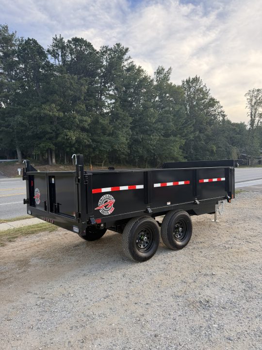 New 2027 HOMESTEADER 612MB SERIES/ 6X12 DUMP TRAILER / 5200# Electric Brake Axles / Curb Side Drop Side / Barn Door Rear Gates / Tarp