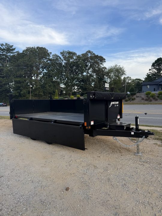 New 2027 HOMESTEADER 612MB SERIES/ 6X12 DUMP TRAILER / 5200# Electric Brake Axles / Curb Side Drop Side / Barn Door Rear Gates / Tarp
