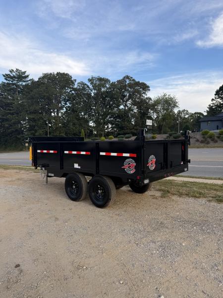 New 2027 HOMESTEADER 612MB SERIES/ 6X12 DUMP TRAILER / 5200# Electric Brake Axles / Curb Side Drop Side / Barn Door Rear Gates / Tarp