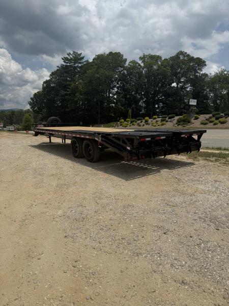 New 2027 Iron Bull Deck Over Trailer / 102" Wide x 25' Long (20' Flat, 5' Dovetail) / 2-8,000# Electric Brake Axles / Rampage Ramps / 215/75r17.5" Tires and Wheels / Matching Spare Tire and Wheel