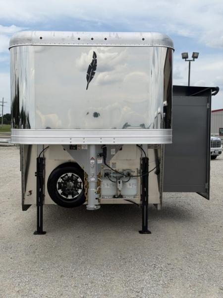 New 2026 Featherlite 4 Horse 15' Living Quarters Gooseneck Horse Trailer
