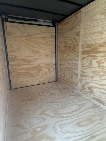 New 2026 6X12 SINGLE AXLE ENCLOSED TRAILER WITH BLACKOUT PACKAGE AND 7' ROOF