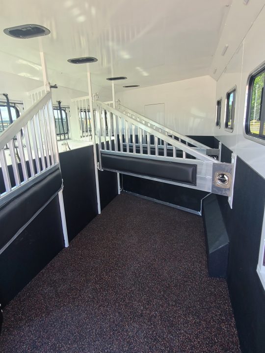 New 2027 Trails West Sierra 4H 15x19 Living Quarters-Hay Pod-Fold Down Bunk- Horse Trailer