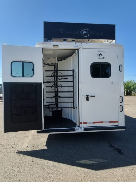New 2027 Trails West Sierra 4H 15x19 Living Quarters-Hay Pod-Fold Down Bunk- Horse Trailer