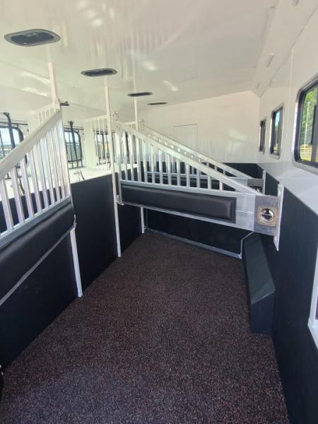 New 2027 Trails West Sierra 4H 15x19 Living Quarters-Hay Pod-Fold Down Bunk- Horse Trailer
