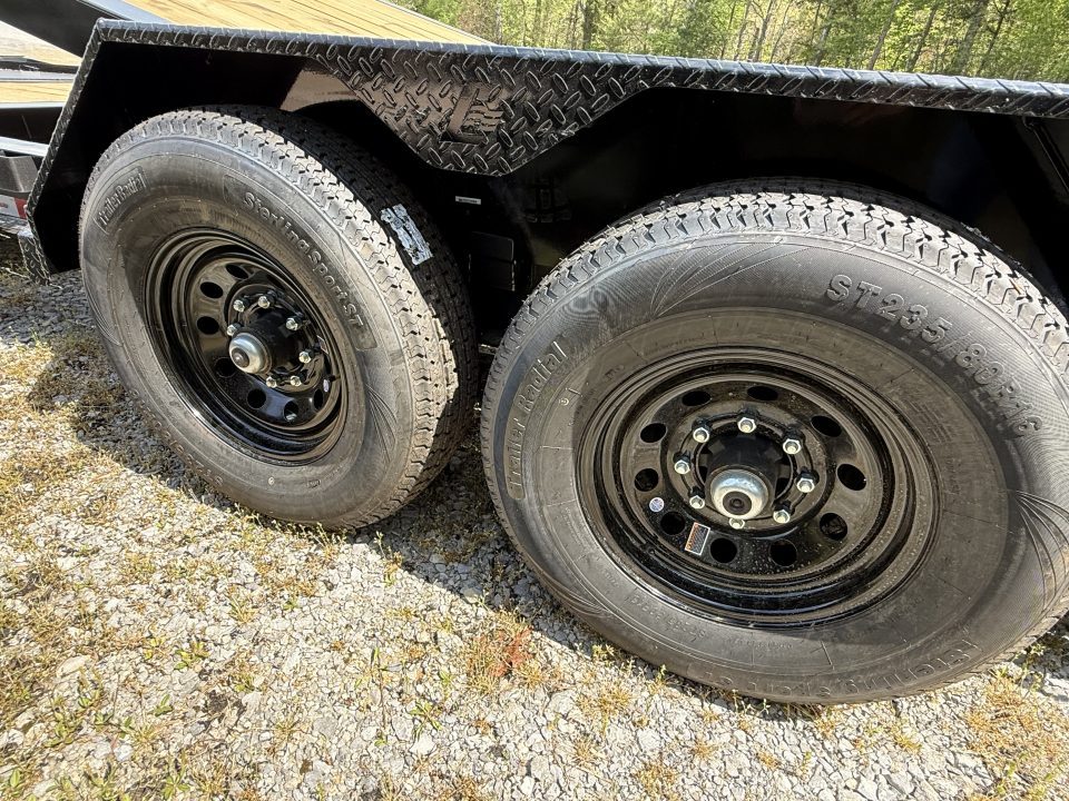 New 2026 Liberty LT14K Tilt Trailer, 15.4K GVWR, I BEAM FRAME, FORK HOLDERS, SPARE MOUNT