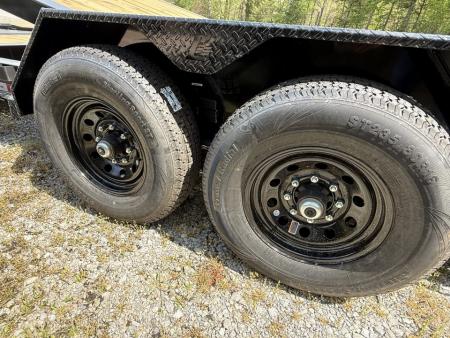 New 2026 Liberty LT14K Tilt Trailer, 15.4K GVWR, I BEAM FRAME, FORK HOLDERS, SPARE MOUNT