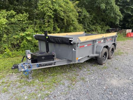 New 2028 Diamond C MDT206 Dump Trailer PACESETTER EDITION 6’5”X12’ SOLAR CHARGER ,12K JACK