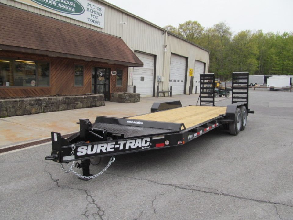New Sure-Trac 7 X 17 + 3 17.6K Pro Series Equipment Trailer