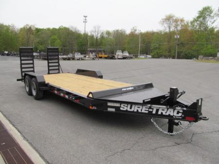 New Sure-Trac 7 X 17 + 3 17.6K Pro Series Equipment Trailer