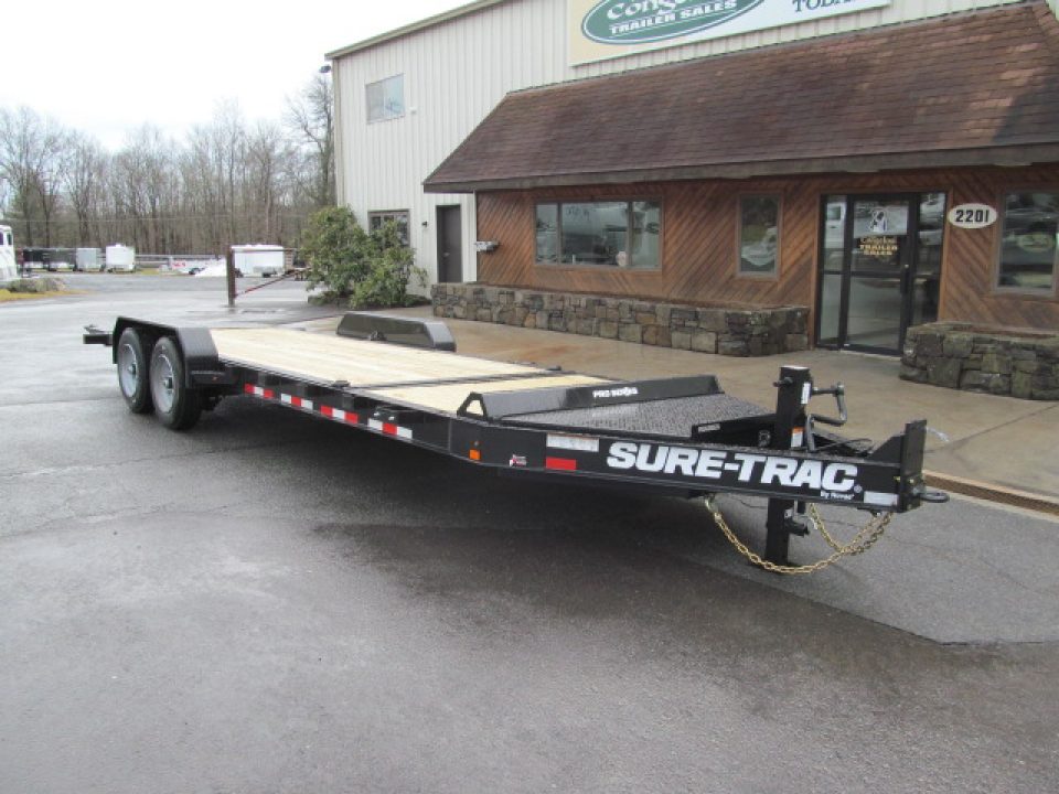 New Sure-Trac 7 X 18 + 4 17.6K Pro Series Tilt Equipment Trailer