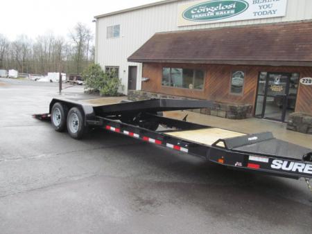 New Sure-Trac 7 X 18 + 4 17.6K Pro Series Tilt Equipment Trailer