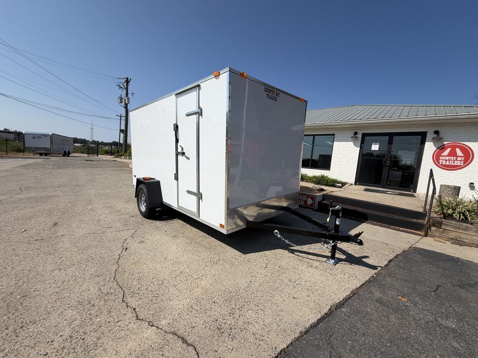 New 2027 Covered Wagon 6x12S' Enclosed, Economy Model, 6' Tall