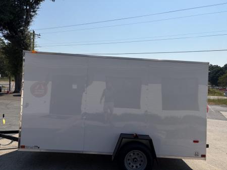 New 2027 Covered Wagon 6x12S' Enclosed, Economy Model, 6' Tall