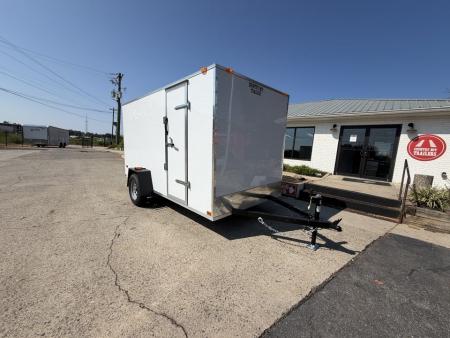 New 2027 Covered Wagon 6x12S' Enclosed, Economy Model, 6' Tall