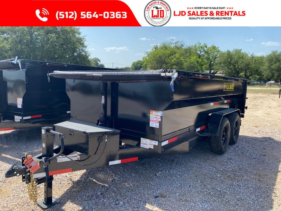 New 2026 US Built - 14'x3' - Tarp - 16K GVWR - Dump Trailer