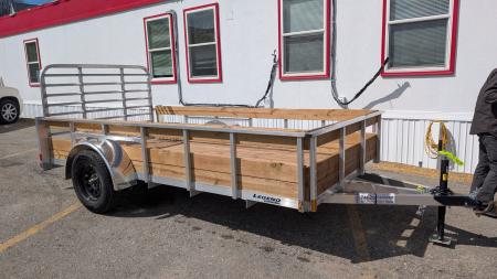 New 2027 Legend 6x12 Open Aluminum High Wood Side Trailer