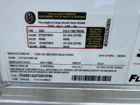 New 2026 Rock Solid Cargo 7X14 7K Cargo/Enclosed Trailer