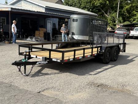 New 2026 Gorilla Trailers 6'4" x 18' Tandem Axle Utility Trailer