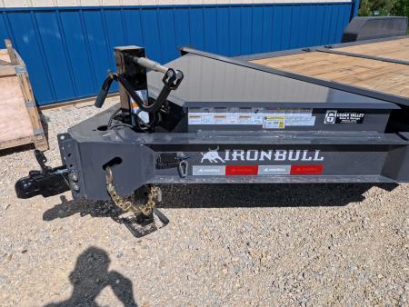 New 2027 Iron Bull 83 x 22 (16+6) TWB Tilt Equipment Trailer w/2 ) 7K Torsion Axles, Electric Brakes, Fork Holders and 10 Ply Tires