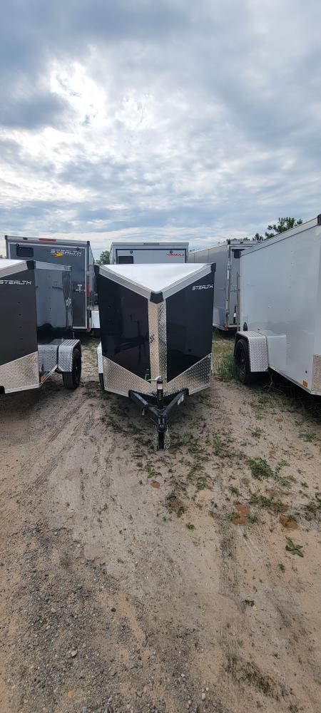 New 2026 Stealth Trailers 4X6 2K BLACK Cargo / Enclosed Trailer