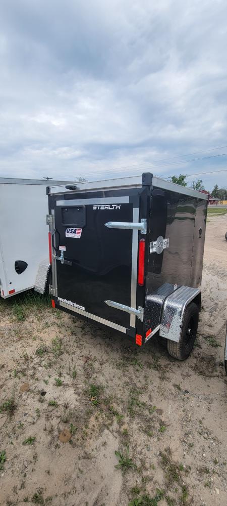 New 2026 Stealth Trailers 4X6 2K BLACK Cargo / Enclosed Trailer