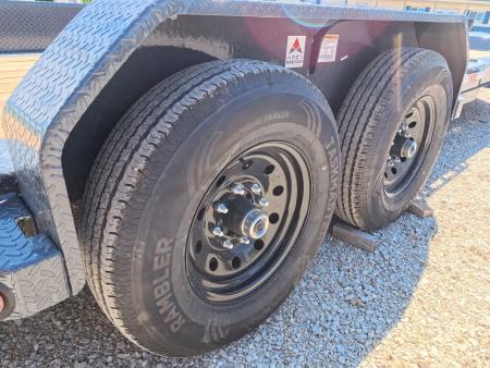 New 2027 Iron Bull 83 x 22 (16+6) TWB Tilt Equipment Trailer, 2) 7K Torsion Axles, Elec. Brakes, Fork Holders and 10 Ply Tires
