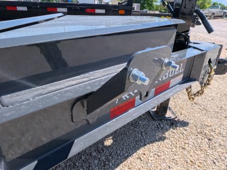 New 2027 Iron Bull 83 x 22 (16+6) TWB Tilt Equipment Trailer, 2) 7K Torsion Axles, Elec. Brakes, Fork Holders and 10 Ply Tires