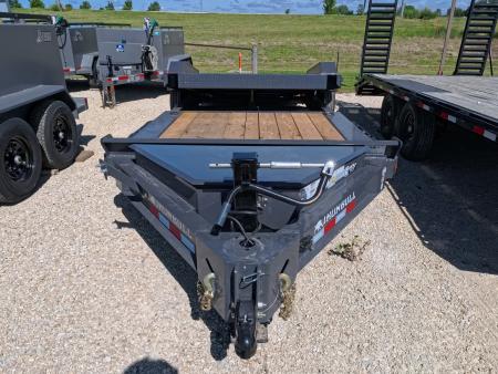 New 2027 Iron Bull 83 x 22 (16+6) TWB Tilt Equipment Trailer, 2) 7K Torsion Axles, Elec. Brakes, Fork Holders and 10 Ply Tires