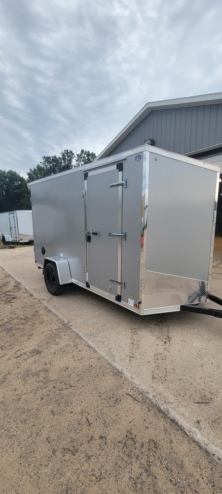 New 2027 US Cargo 6X12 SILVER 3K RAMP W/ SPOILER Cargo / Enclosed Trailer