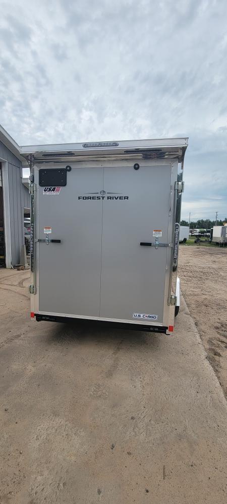 New 2027 US Cargo 6X12 SILVER 3K RAMP W/ SPOILER Cargo / Enclosed Trailer