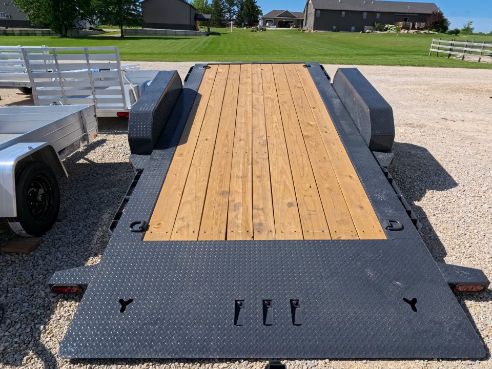 New 2027 Iron Bull 83 x 20 TWB (16 +4) Tilt Trailer 14K GVWR -2)7K Torsion Axles, Electric Brakes, Fork Holders, 10 Ply Tires