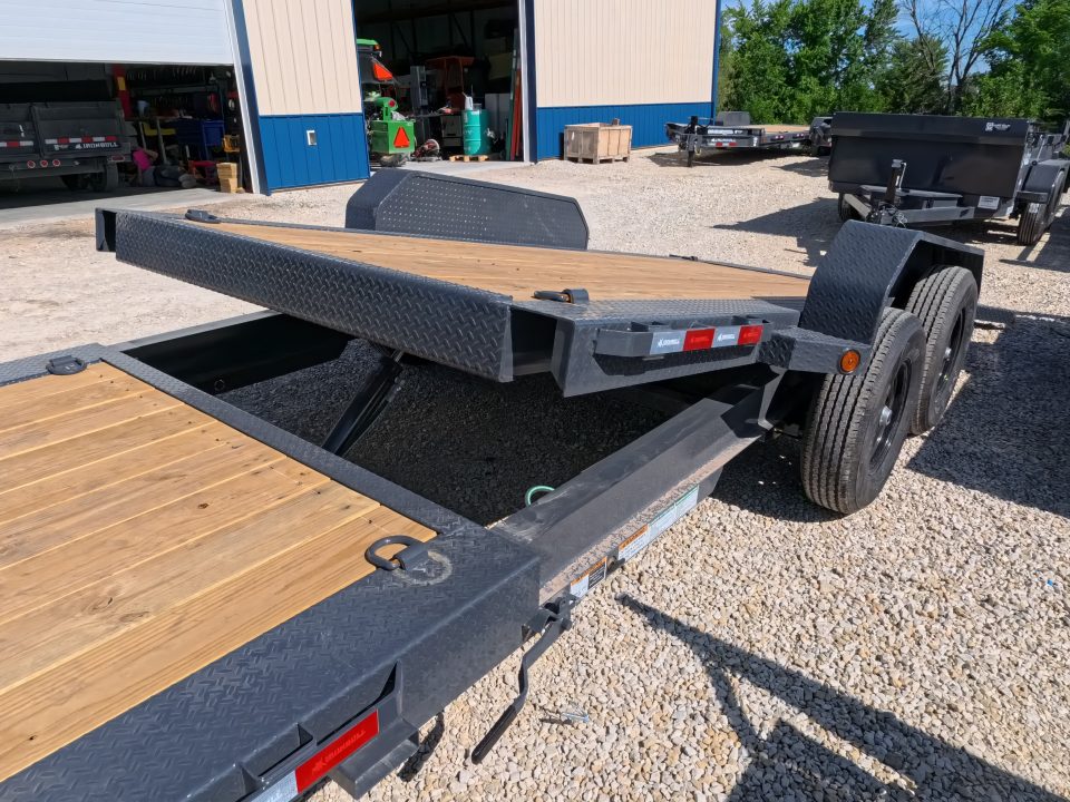New 2027 Iron Bull 83 x 20 TWB (16 +4) Tilt Trailer 14K GVWR -2)7K Torsion Axles, Electric Brakes, Fork Holders, 10 Ply Tires