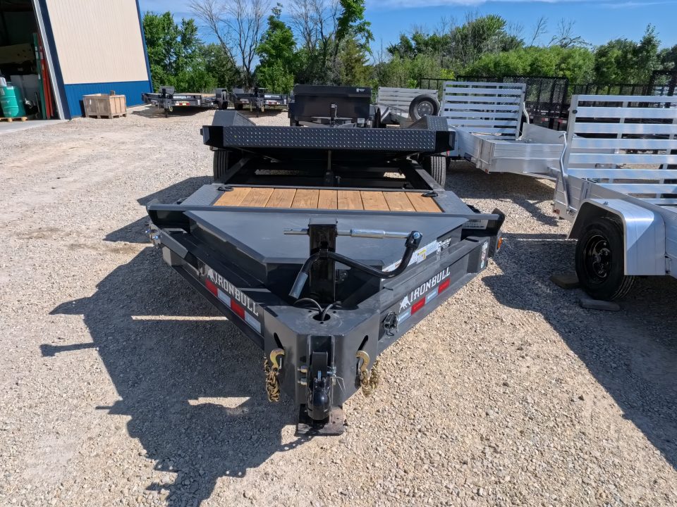 New 2027 Iron Bull 83 x 20 TWB (16 +4) Tilt Trailer 14K GVWR -2)7K Torsion Axles, Electric Brakes, Fork Holders, 10 Ply Tires