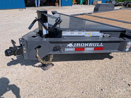 New 2027 Iron Bull 83 x 20 TWB (16 +4) Tilt Trailer 14K GVWR -2)7K Torsion Axles, Electric Brakes, Fork Holders, 10 Ply Tires