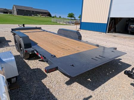 New 2027 Iron Bull 83 x 20 TWB (16 +4) Tilt Trailer 14K GVWR -2)7K Torsion Axles, Electric Brakes, Fork Holders, 10 Ply Tires