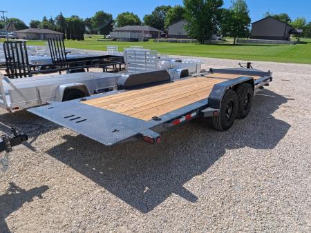 New 2027 Iron Bull 83 x 20 TWB (16 +4) Tilt Trailer 14K GVWR -2)7K Torsion Axles, Electric Brakes, Fork Holders, 10 Ply Tires