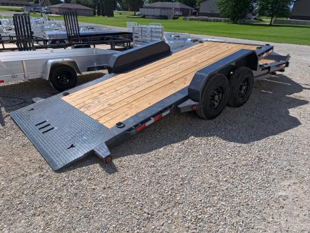 New 2027 Iron Bull 83 x 20 TWB (16 +4) Tilt Trailer 14K GVWR -2)7K Torsion Axles, Electric Brakes, Fork Holders, 10 Ply Tires